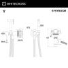 Гигиенический душ WHITECROSS Y SYSYBI2NIB скрытого монтажа, никель брашированный фото 2