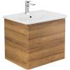 Тумба под раковину Belbagno Albano-Cer ALBANO-CER-500-2C-SO-RR 47x44x50 Rovere Rustico подвесная с двумя выкатными ящиками фото 2