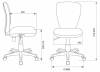 Кресло компьютерное Бюрократ KD-W10 1623148 синий с рисунком Космопузики фото 6