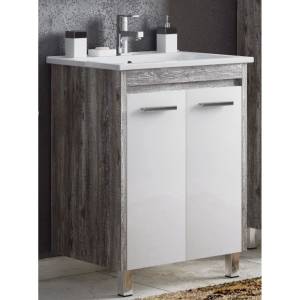 Тумба с раковиной Corozo Лорена 65 напольная, антик