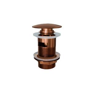 Донный клапан для раковины Knotlor BM9011RB с переливом, матовый бронзовый
