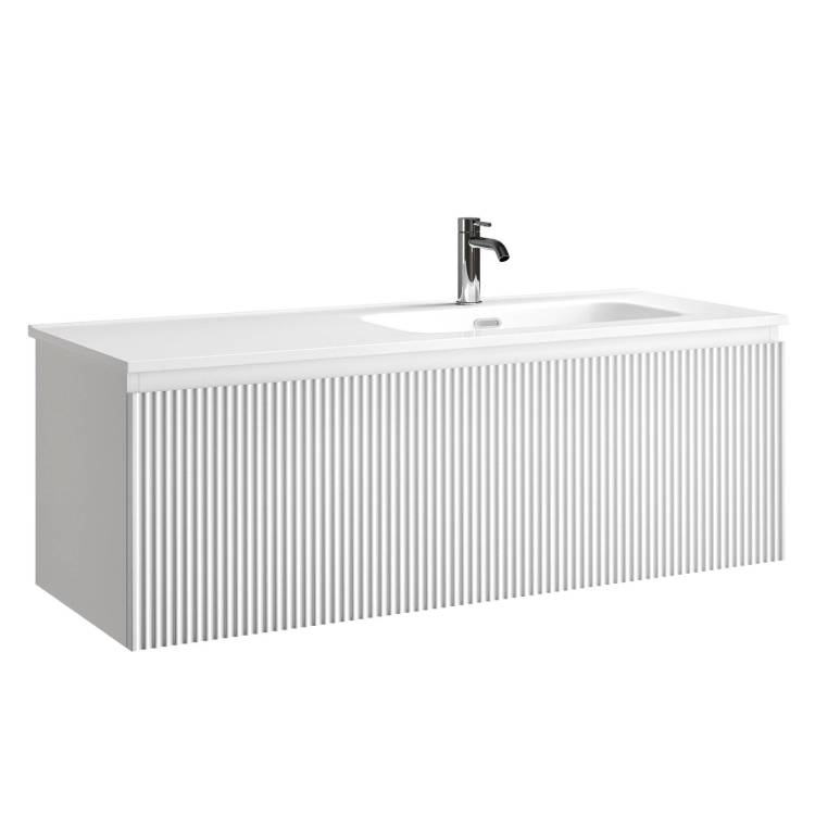 Тумба с раковиной Sancos Snob R 1.0 правая, Bianco, 120x42.6