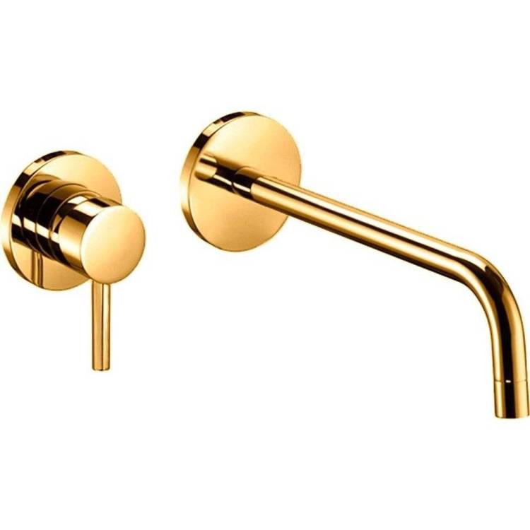 Смеситель для раковины Paffoni Light LIG101HGSP70 с внутренней частью, брашированное золото