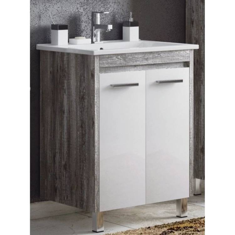 Тумба с раковиной Corozo Лорена 65 напольная, антик