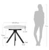 Стол Bradex Home Rudolf RF 0523 белый мрамор, белый 100(130)x100x75 фото 18