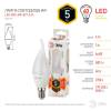 Лампа светодиодная ЭРА E14 5W 2700K матовая LED BXS-5W-827-E14 Б0027967 фото 3
