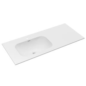 Раковина Vincea Elise VCB-4EL120MW-L левая, белый матовый, 120x53