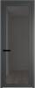 Межкомнатная дверь Profil Doors 1 AGP цвет профиля Серая ночь, стекло безопасное 6 мм тонированное 600x2000