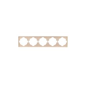 Рамка 5-постовая Kranz Strong KR-78-0755-8 бежевый