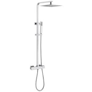 Душевая стойка Abber Daheim AF8260L с термостатом без излива, хром