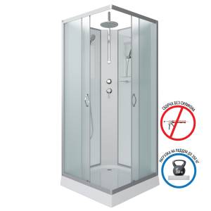 Душевая кабина Niagara Classic NG-1101-14BKT (900x900x2100-2400) с низким поддоном (13см), с полкой
