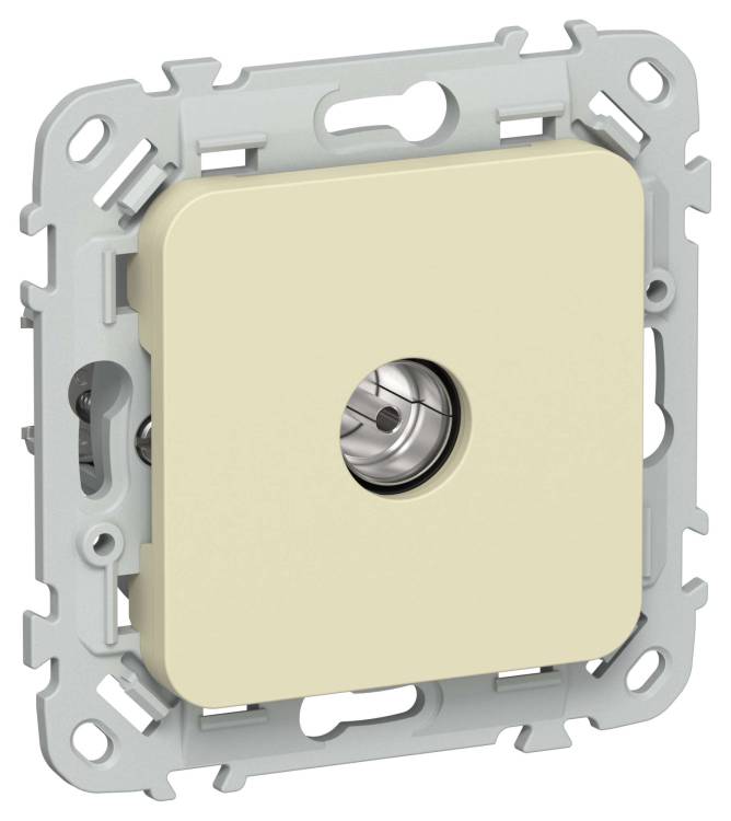 ТВ-розетка проходная тип M IEK Flite FI-A13-P-K87 навахо