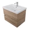 Тумба с раковиной Art&Max Techno Дуб Мелфорд, 55x57