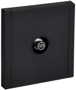 ТВ-розетка оконечная IEK Forte&Piano FP-A10-O-M-K02 черный