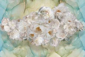 3D Фотообои Artegrafico «Букет воздушных пионов» RC-026 канвас