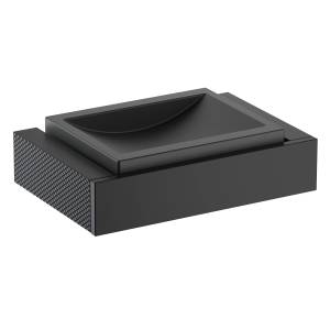 Мыльница Timo Caisa 91021/03 настенная, черный матовый