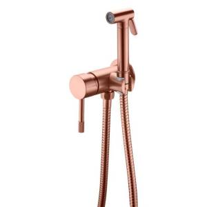 Гигиенический душ Boheme Uno 467-CB Copper Brushed, со смесителем, с внутренней частью