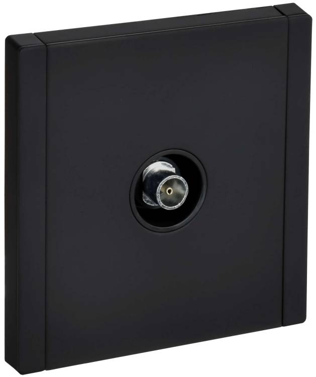 ТВ-розетка оконечная IEK Forte&Piano FP-A10-O-M-K02 черный