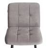 Стул полубарный Tetchair Medeo 24917 серый, велюр фото 6