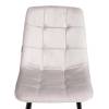 Стул Tetchair Chilly (mod. JSC-220) 21497 Light grey (светло-серый) HLR14, черный, велюр, металл фото 7