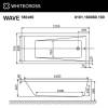 Акриловая ванна WHITECROSS Wave 180x80 акрил с каркасом фото 2