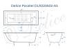 Чугунная ванна Delice Parallel DLR220502-AS 170x80, с антискользящим покрытием, без ножек фото 8