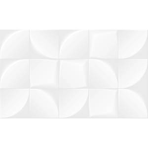 Керамическая плитка Gracia Ceramica Blanc 010100001390 White 02 Рельеф 30x50