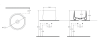 Раковина Isvea Allegro 42 10AL66042-2C антрацит матовый, 42x42 фото 2