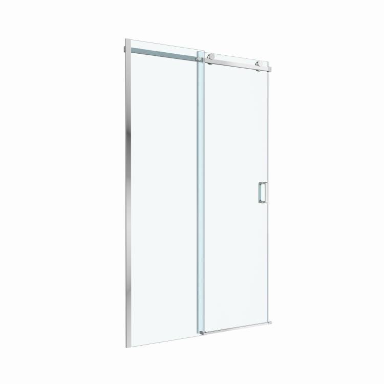 Душевая дверь в нишу BelBagno SOFT_CLOSE-2-BF-1-130-C-Cr профиль хром, стекло прозрачное, 130x200
