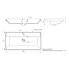 Раковина Uperwood Classic Quartz 291030009 белая матовая, жасмин, 90x45 фото 8