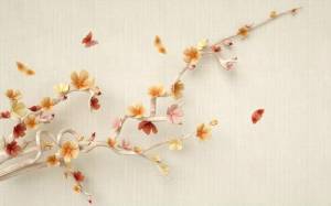 3D Фотообои Artegrafico «Цветущая легкость» FANT-038 акварель