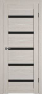 Межкомнатная дверь Владимирская Фабрика Дверей Atum Al 7 Scansom Oak стекло Black Gloss SM 800x2000