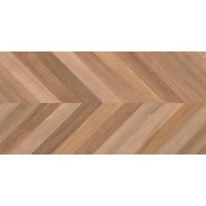 Керамогранит Laparet Wood Canarium Chevron M Темно-Бежевый Матовый Карвинг 60x120