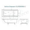 Ванна из искусственного камня Delice Diapason DLR330066-G 175x75, белая глянцевая, без ножек фото 9