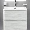 Тумба с раковиной Belbagno Albano ALBANO-600-2C-SO-RVB 60x45x50 Rovere Vintage Bianco подвесная с двумя выкатными ящиками