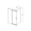 Душевой уголок Vincea Como-N VSR-4CN1013CLB 1300x1000, профиль черный, стекло прозрачное фото 6