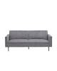 Диван-кровать Stool Group Кассель vd-cassel-cl-steel светло-серый, велюр рельефный фото 2