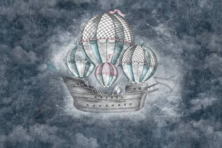 3D Фотообои Artegrafico «Небесный фрегат» KID-071 песок