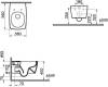 Унитаз подвесной VitrA Metropole Rim-Ex 7672B083-0101 безободковый фото 4