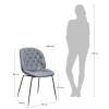 Стул Bradex Home Beetle FR 0464 lounge, серый фото 5