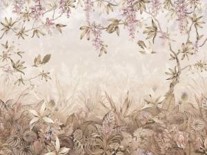 Бесшовные Eco обои Ortograf Aurora 34111 Inspiration sepia Холст ОЕ-Х