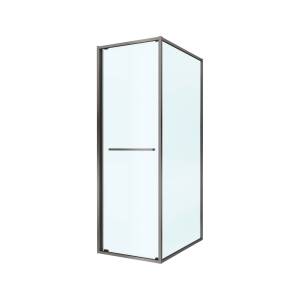Душевой уголок Cezares LUX-AH-FS-1-70/100-C-GM профиль оружейная сталь, стекло прозрачное, 70x100x195