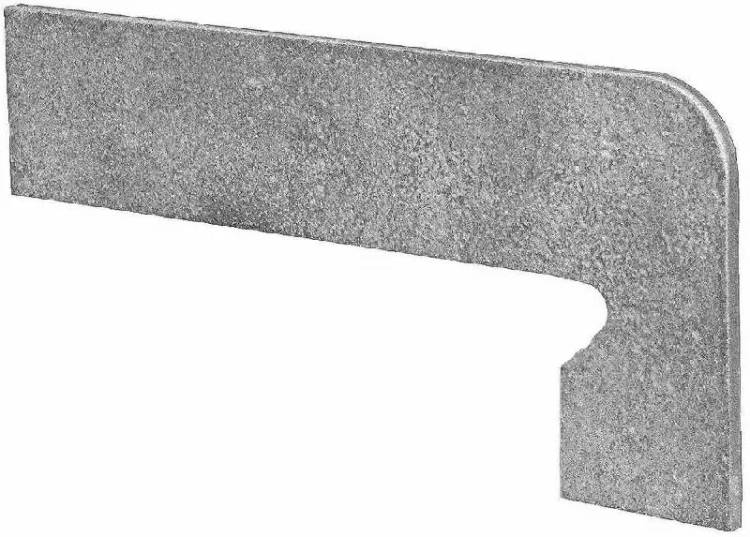 Плинтус Exagres Vega Zan. Gris Derecha правый 39.5x17.5
