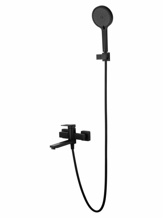 Смеситель для ванны Wonzon & Woghand WW-88639010-MB с душем, черный матовый