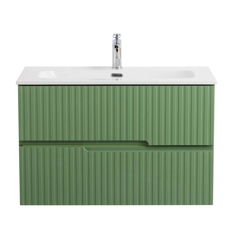 Тумба под раковину Cezares DUET-N-800-2C-SO-PS-P Фисташковый софт, 80x45.7x50