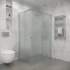 Душевой уголок Niagara Eco NG-1012-14QMT профиль хром матовый, стекло матовое, 120x80x190 фото 3