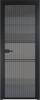 Межкомнатная дверь Profil Doors 2 AX цвет профиля Черный, стекло безопасное 6 мм мору тонированное 700x2000