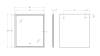 Зеркало Cezares Interni CZR-SPC-INT-800-900-LED-TCH-WARM-BL с подсветкой, сенсорным выключателем и подогревом, Bianco Lucido, 80x90 фото 8