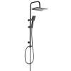 Душевой гарнитур Osgard Grunan Black 10030 с тропическим душем, черный матовый
