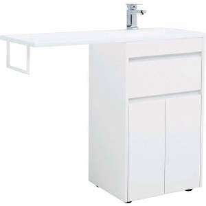 Тумба с раковиной Aquanet Токио 110 R 239207 напольная, белый